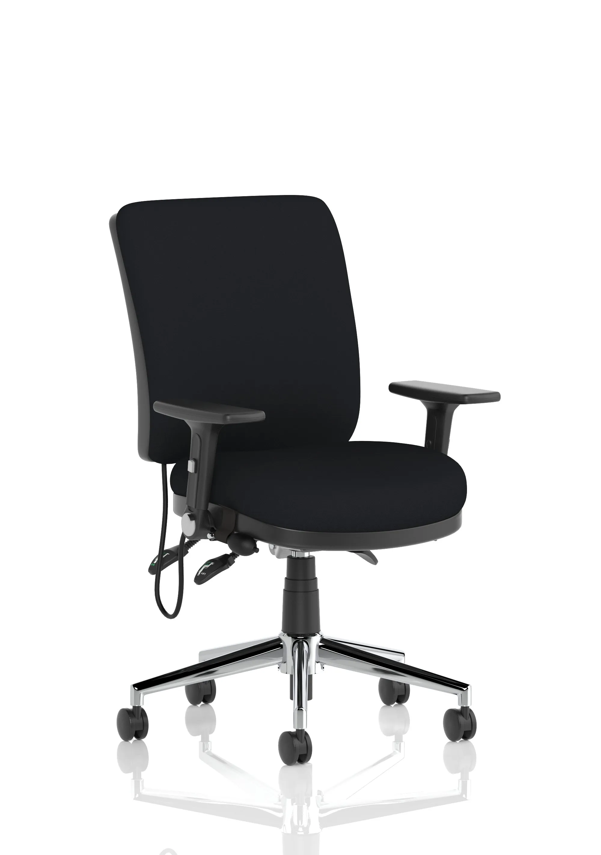 With Height Adjustable & Folding Arms