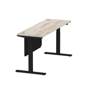 Air Height Adjustable Slimline Desk With Cable Ports