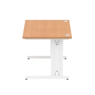 Impulse Straight Desk Cable Managed Leg