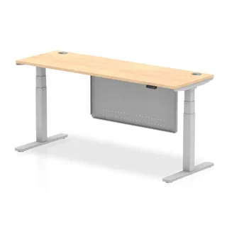 Air Height Adjustable Slimline Desk With Cable Ports
