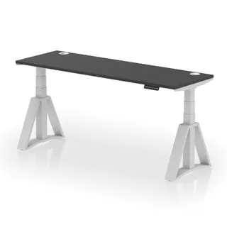 Air Height Adjustable Slimline Desk With Cable Ports