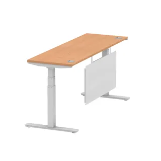 Air Height Adjustable Slimline Desk With Cable Ports