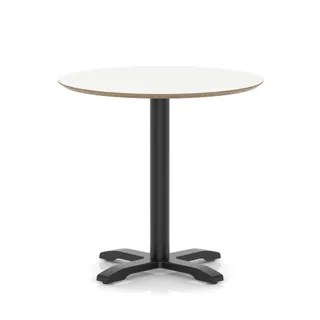 Brixworth Round Coffee Table With Cross Base