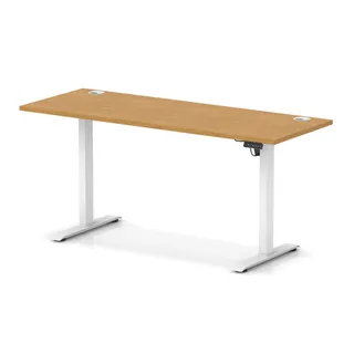 EE - Air Lite Height Adjustable Slimline Desk With Cable Ports