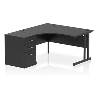 Impulse Cantilever Crescent Desk Workstation