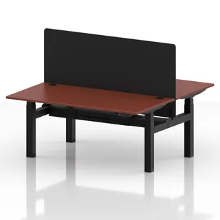 Air Back-to-Back Height Adjustable Bench Desk - 2 Person