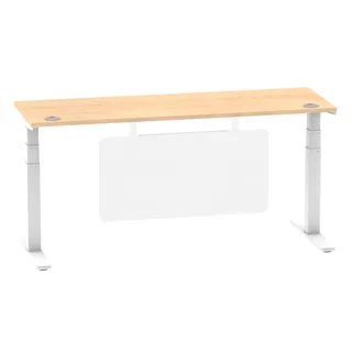 Air Height Adjustable Slimline Desk With Cable Ports