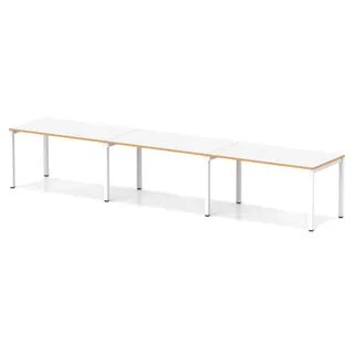 Evolve Plus Single Row Bench Desk - 3 Person