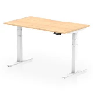 Air Scalloped Edge Height Adjustable Office Desk