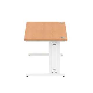Impulse Straight Desk Cable Managed Leg