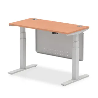 Air Height Adjustable Slimline Desk With Cable Ports