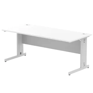 Impulse Straight Desk Cable Managed Leg