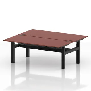 Air Back-to-Back Height Adjustable Bench Desk - 2 Person