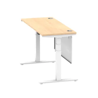 Air Height Adjustable Slimline Desk With Cable Ports