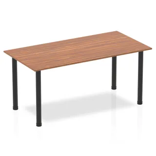 Impulse Straight Table With Post Leg