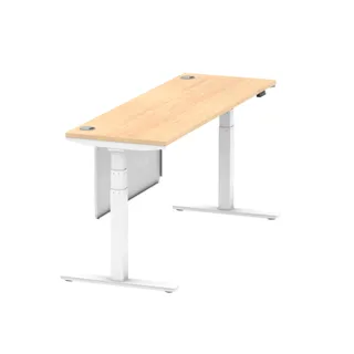 Air Height Adjustable Slimline Desk With Cable Ports