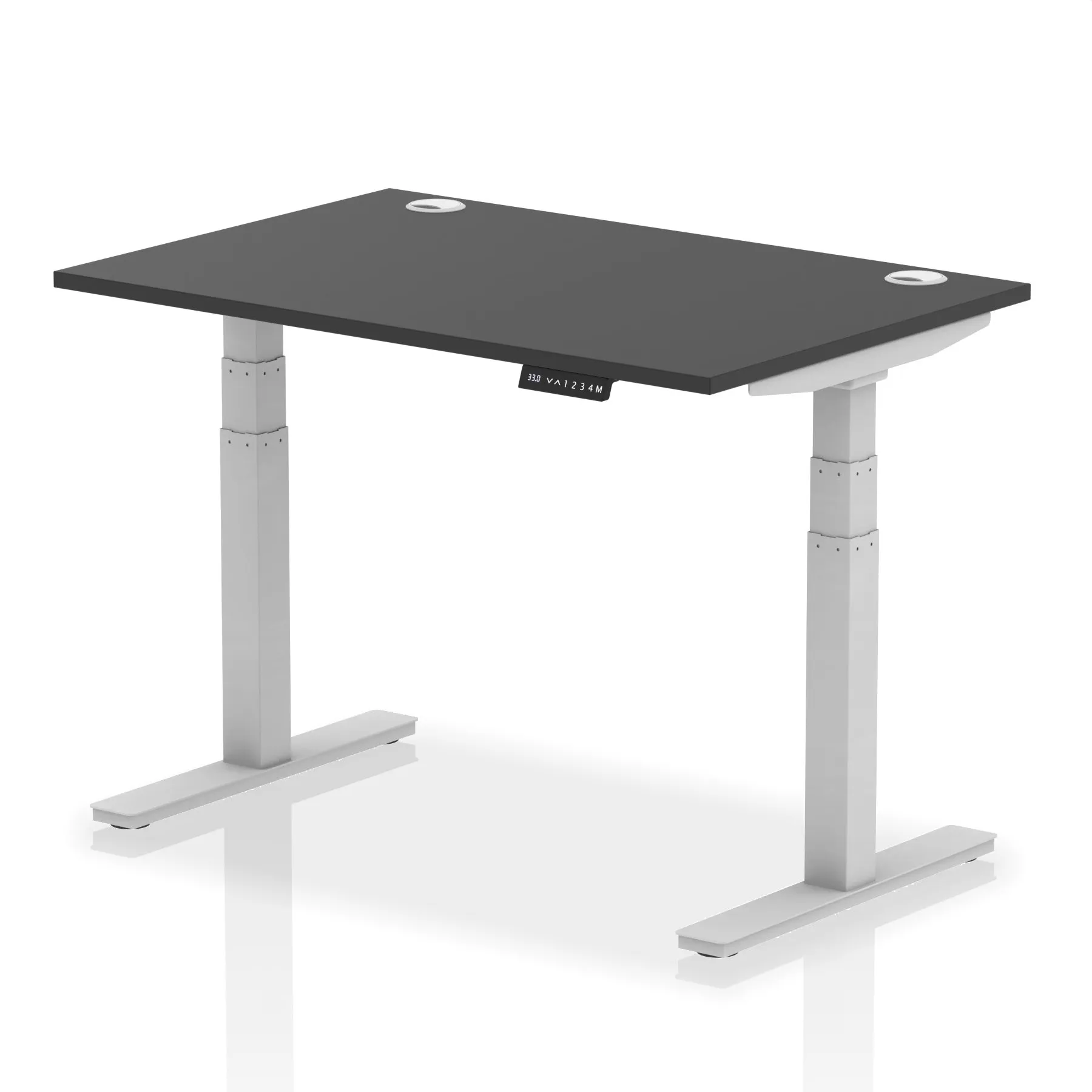 Air Height Adjustable Black Series Desk with Cable Ports