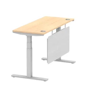 Air Height Adjustable Slimline Desk With Cable Ports