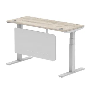 Air Height Adjustable Slimline Desk With Cable Ports
