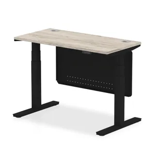 Air Height Adjustable Slimline Desk With Cable Ports
