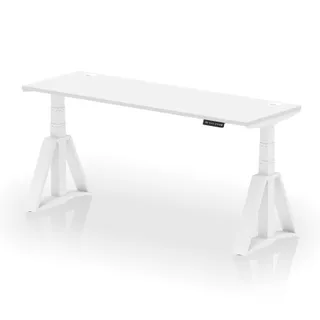 Air Height Adjustable Slimline Desk With Cable Ports