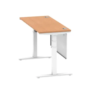 Air Height Adjustable Slimline Desk With Cable Ports
