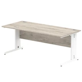Impulse Straight Desk Cable Managed Leg