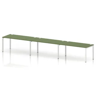 Impulse Single Row Bench Desk - 3 Person