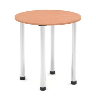 Impulse Round Table With Post Leg