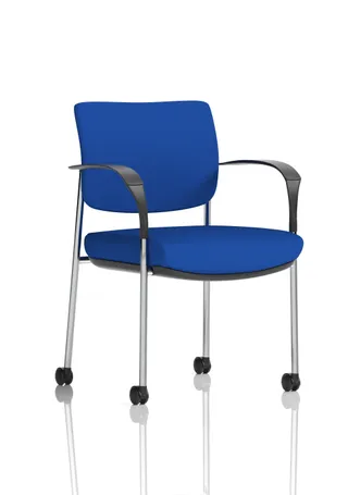 EE - Brunswick Deluxe Medium Back Visitor Office Chair with Arms with Castors