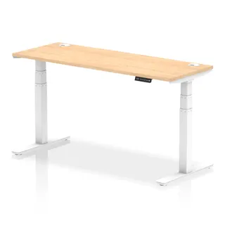 EE - Air Height Adjustable Slimline Desk With Cable Ports