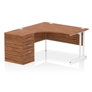 Impulse Cantilever Crescent Desk Workstation