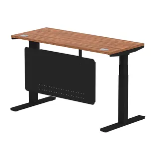 Air Height Adjustable Slimline Desk With Cable Ports