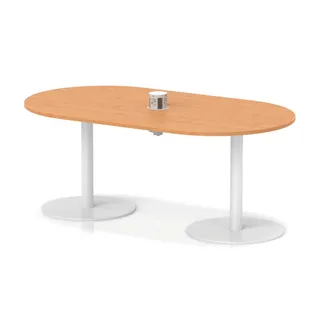 Italia Volta Poseur Boardroom Table With Pop-up Power Module