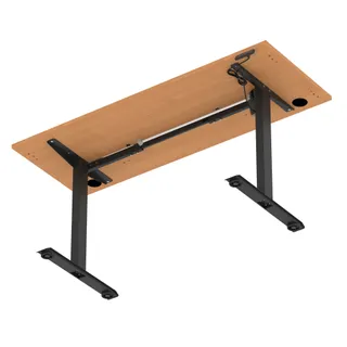 Air Lite Height Adjustable Slimline Desk With Cable Ports