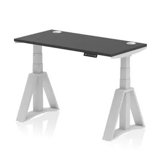 Air Height Adjustable Slimline Desk With Cable Ports