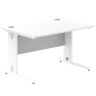 Impulse Straight Desk Cable Managed Leg