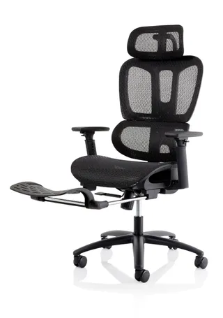 Horizon Executive Mesh Chair With Height Adjustable Arms and Footrest