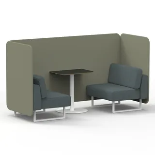 Brixworth Bench Booth in Two Tone