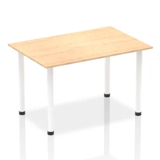 Impulse Straight Table With Post Leg