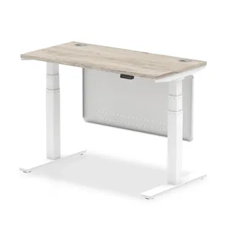 Air Height Adjustable Slimline Desk With Cable Ports