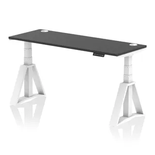 Air Height Adjustable Slimline Desk With Cable Ports