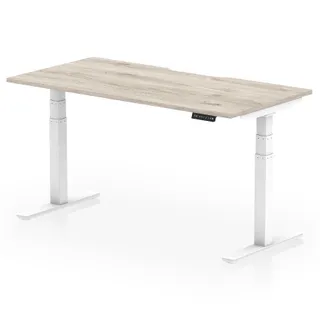 Air Scalloped Edge Height Adjustable Office Desk