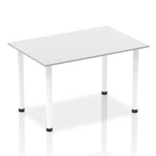 Impulse Straight Table With Post Leg