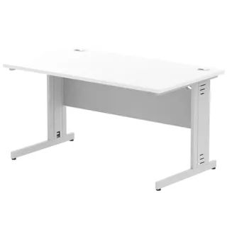 Impulse Straight Desk Cable Managed Leg
