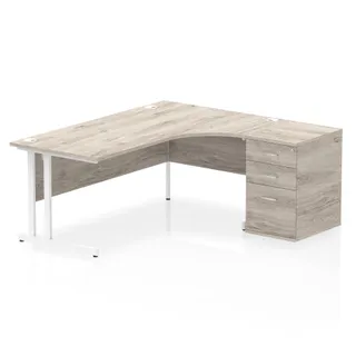 EE - Impulse Cantilever Crescent Desk Workstation