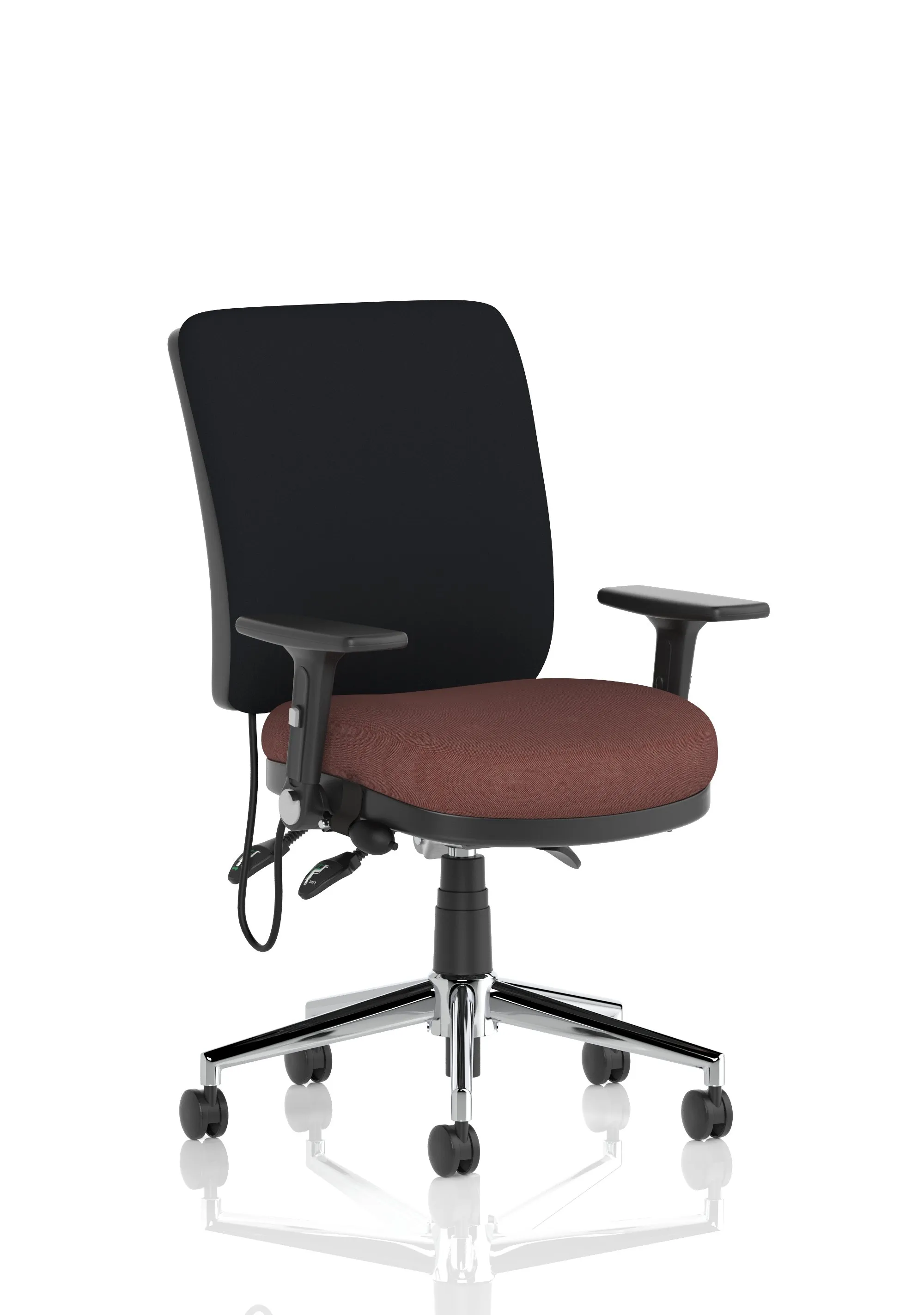 With Height Adjustable & Folding Arms