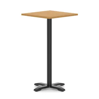 Italia Square Poseur Table With Cross Base