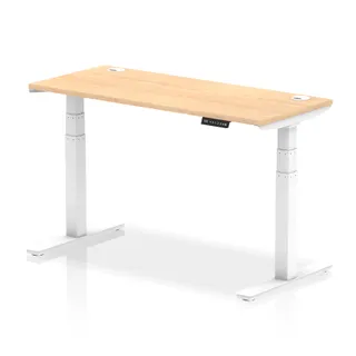 EE - Air Height Adjustable Slimline Desk With Cable Ports