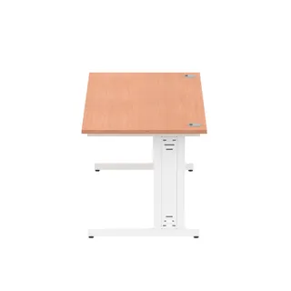 Impulse Straight Desk Cable Managed Leg